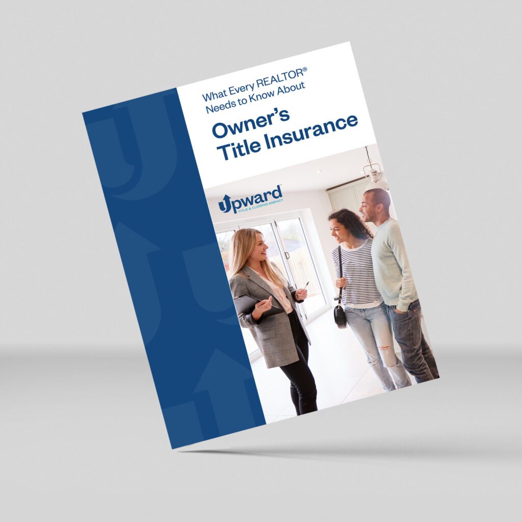 Flyer thumbnail with a real estate agent and a couple