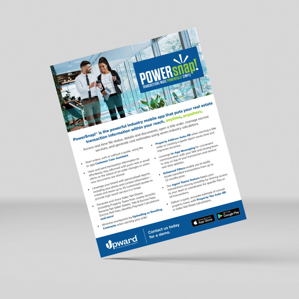 Flyer pdf thumbnail featuring a man and a woman looking at a phone