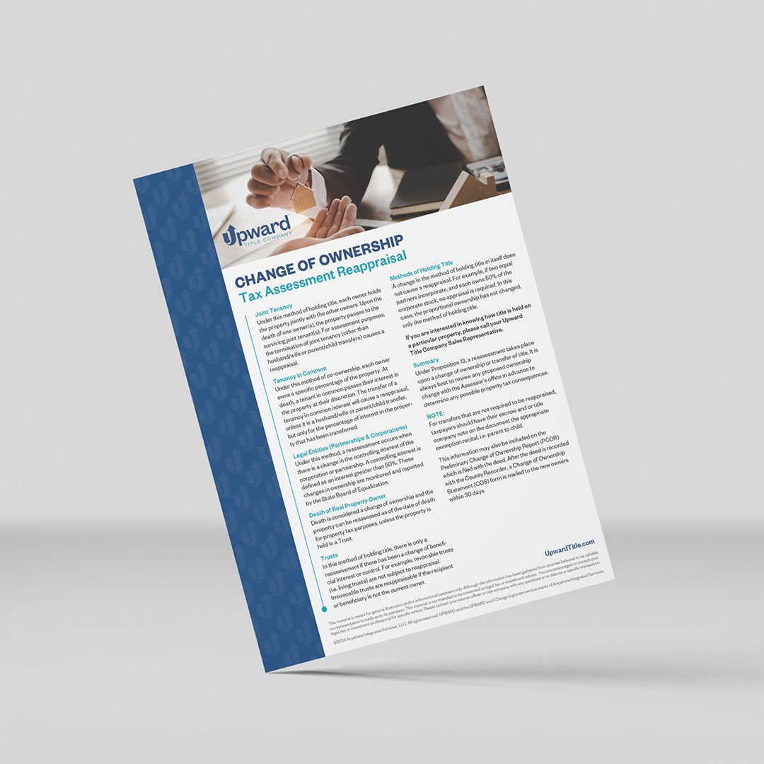 A flyer explaining how tax assessment reappraisals are handled in various types of property ownership.